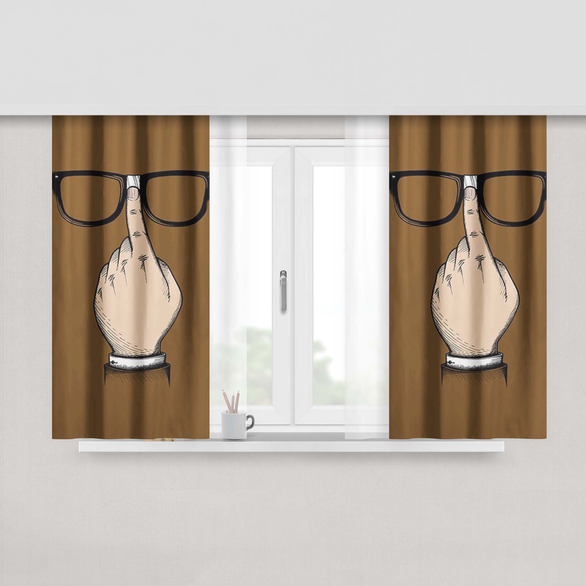 Agnostic Front Fabric Window Curtains