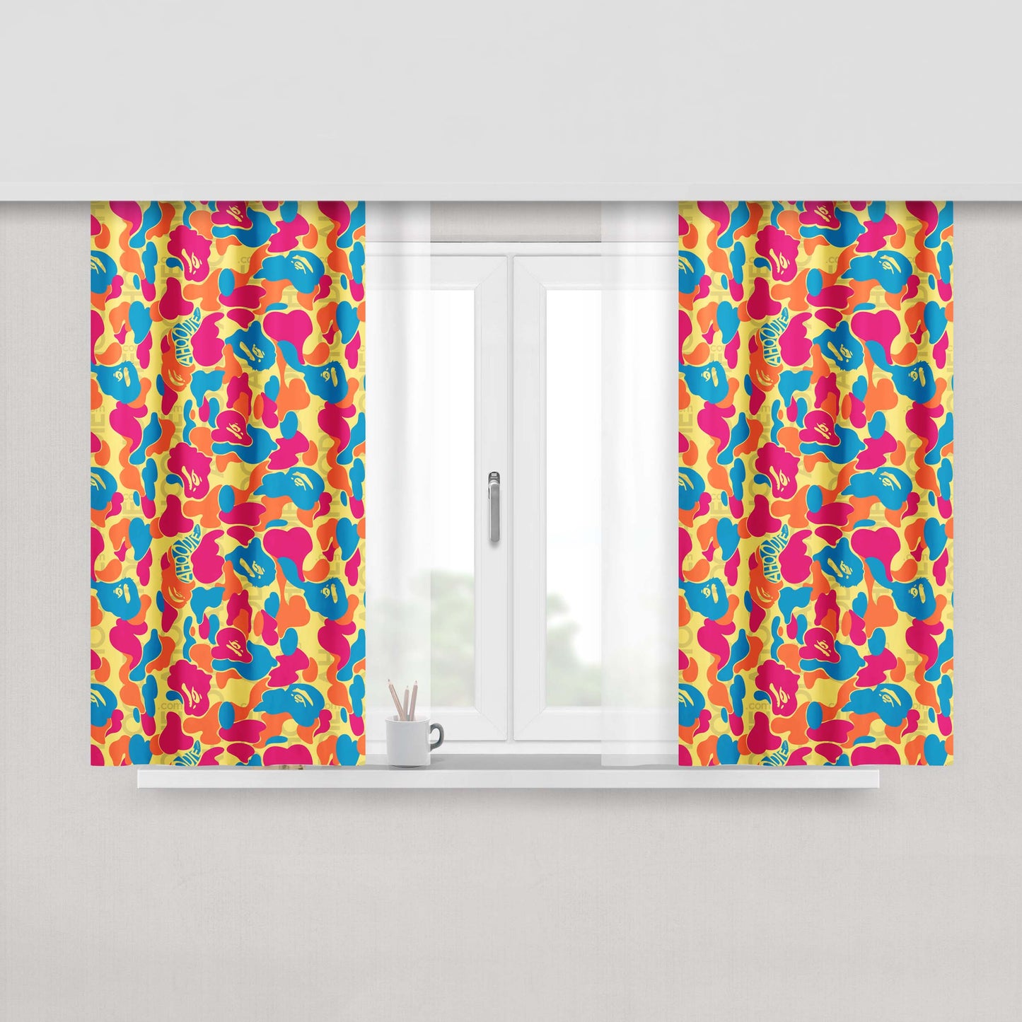 Ahem! Fabric Window Curtains