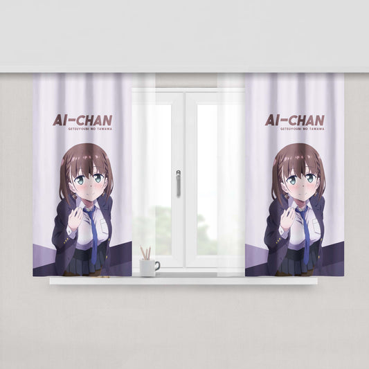 Ahs Devil Quote Fabric Window Curtains