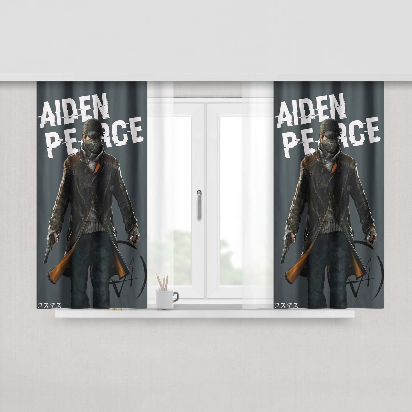 Aidan Turner Poldark Fabric Window Curtains