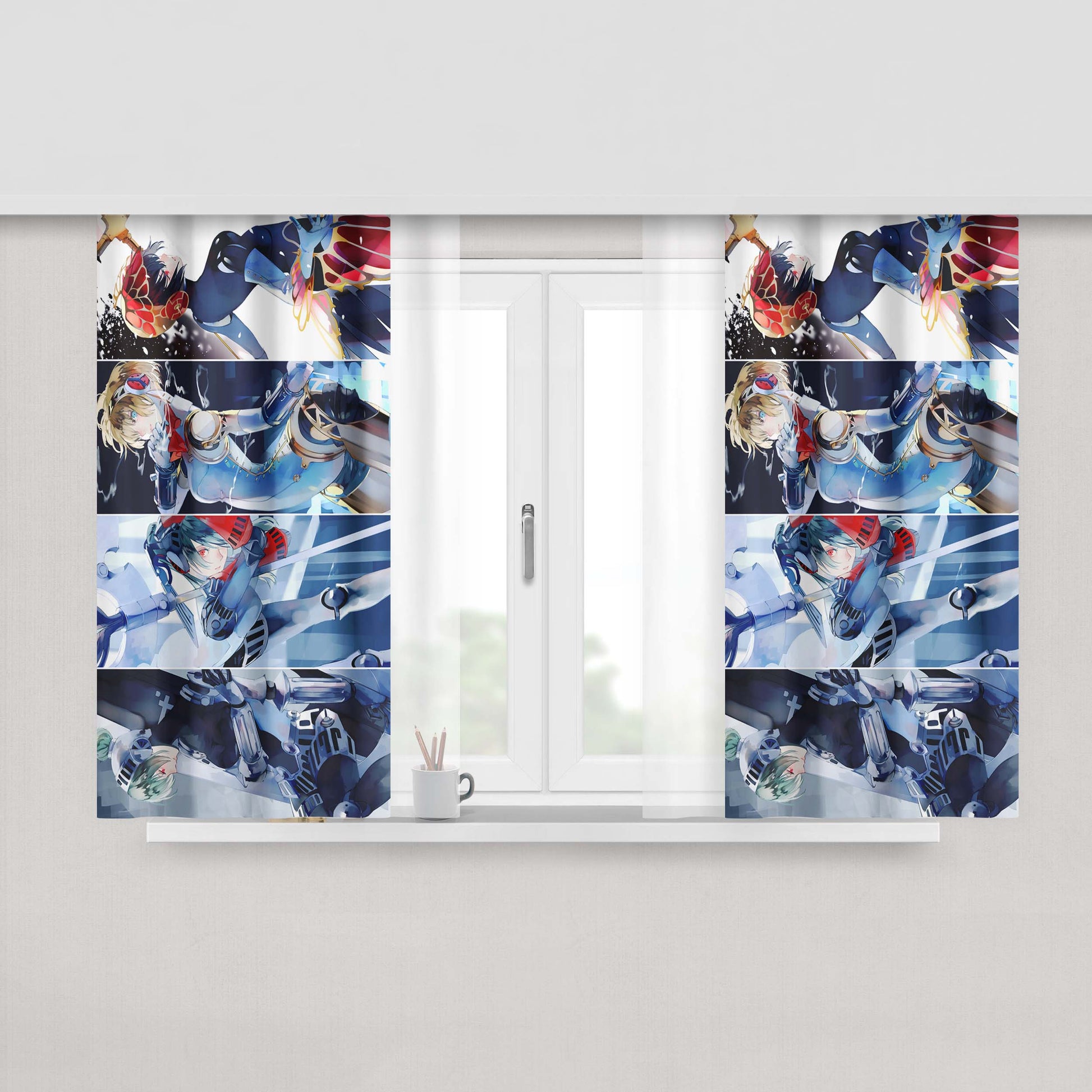 Aiden Pearce Watch Dogs Game Fabric Window Curtains