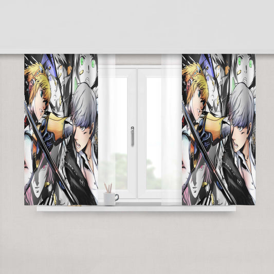 Aigis Persona Anime Persona 3 Fabric Window Curtains