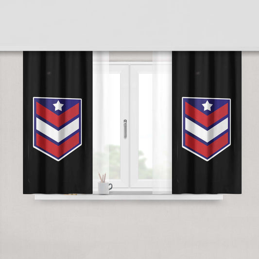 Air Force Logo Fabric Window Curtains