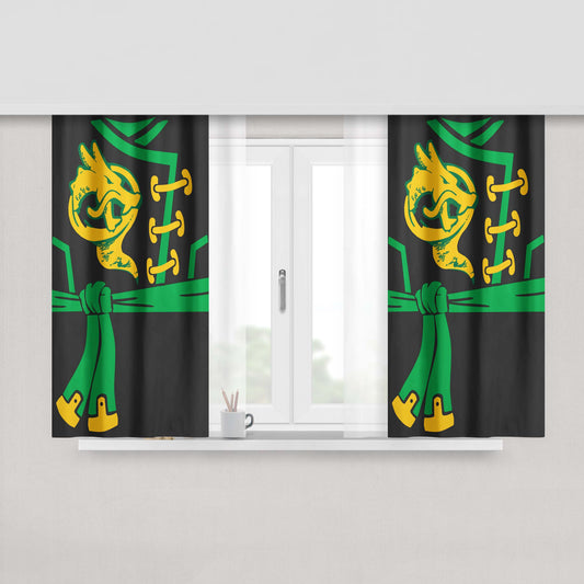 Airjitzu Kai Green Suit Ninjago Fabric Window Curtains
