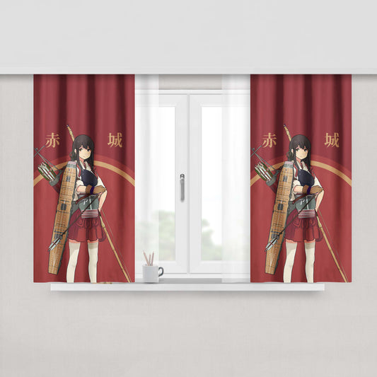 Akagami Shanks Onepiece Face Fabric Window Curtains