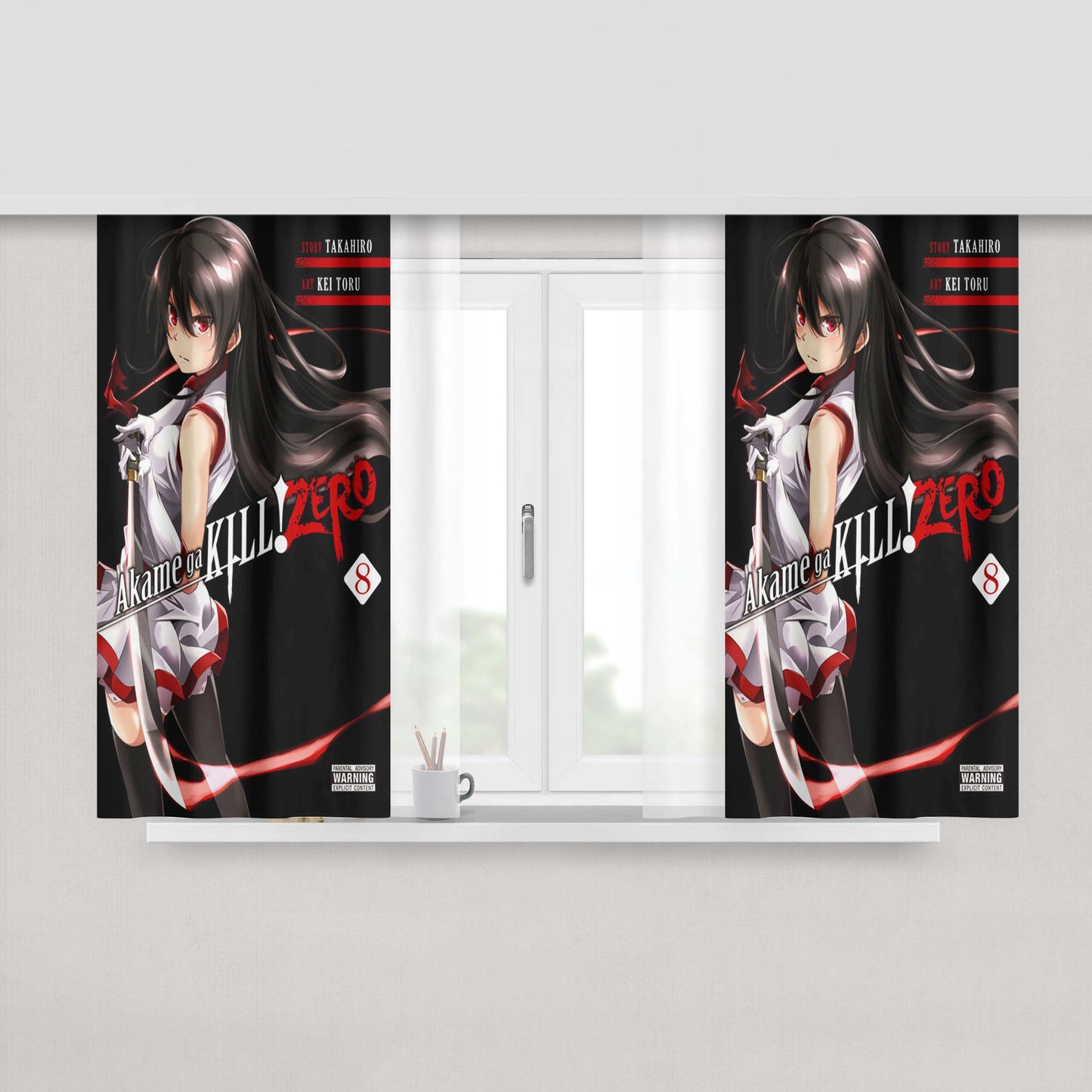 Akai Mobile Legend Warrior Fabric Window Curtains