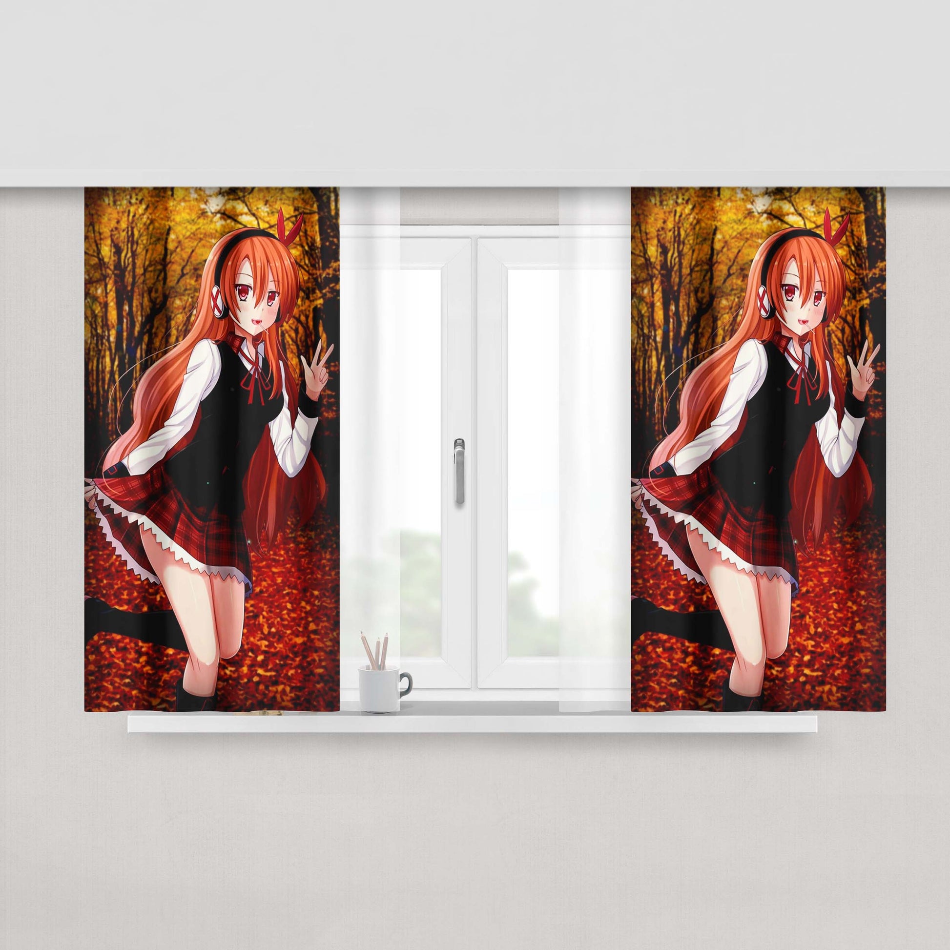 Akame Ga Kill Night Raid Fabric Window Curtains