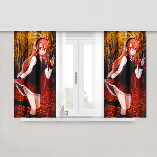 Akame Ga Kill Night Raid Fabric Window Curtains