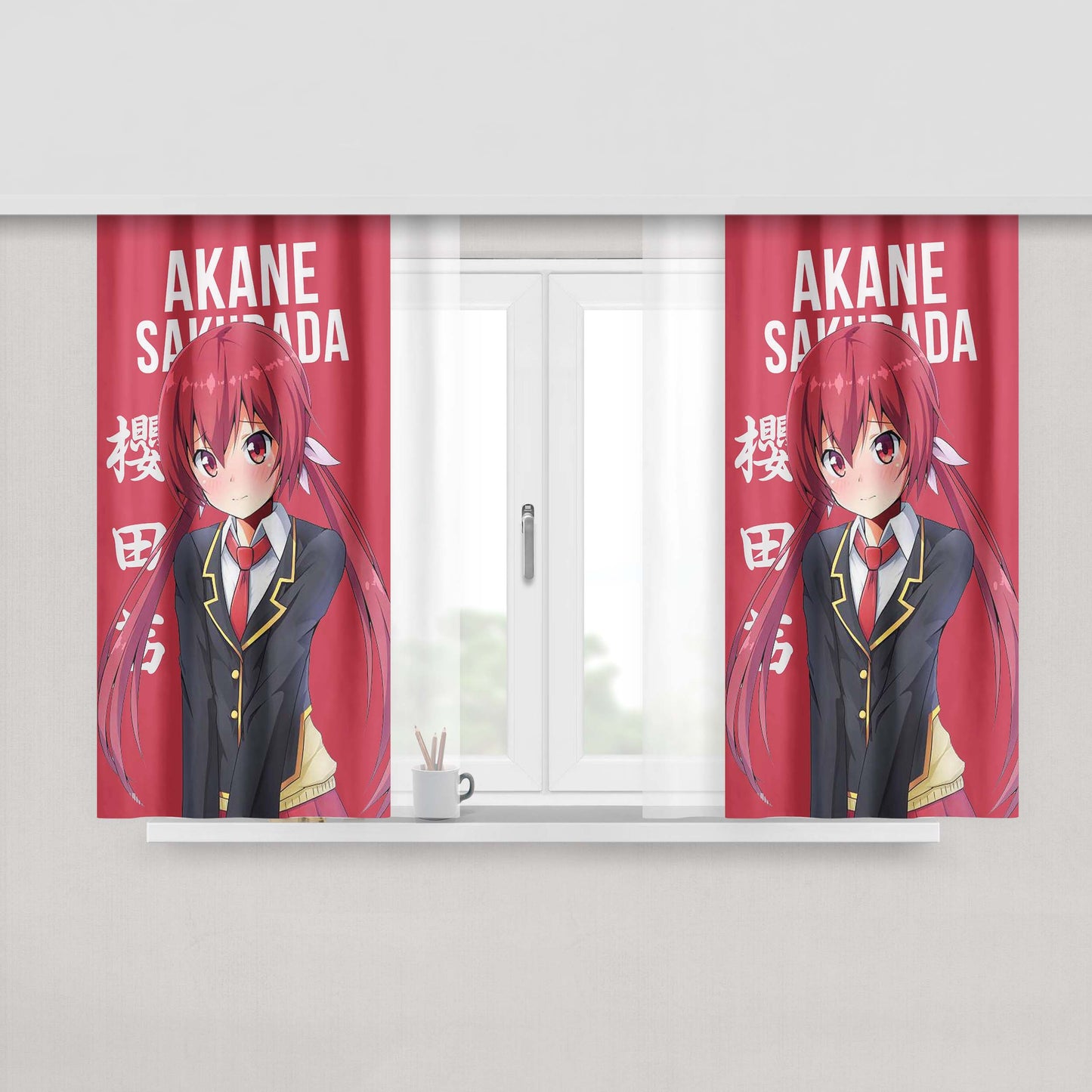 Akame Ga Kill Fabric Window Curtains