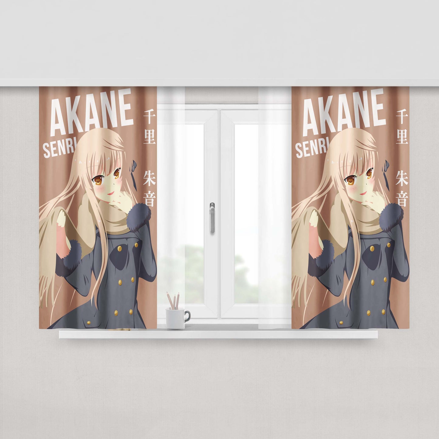 Akane Sakurada Joukamachi No Dandelion Fabric Window Curtains