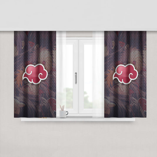 Akatsuki Clan 2 Fabric Window Curtains
