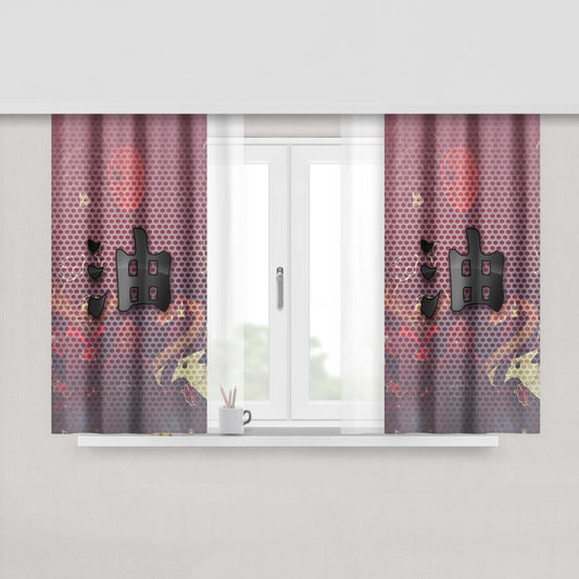 Akatsuki Clan Naruto Wallpaper Fabric Window Curtains