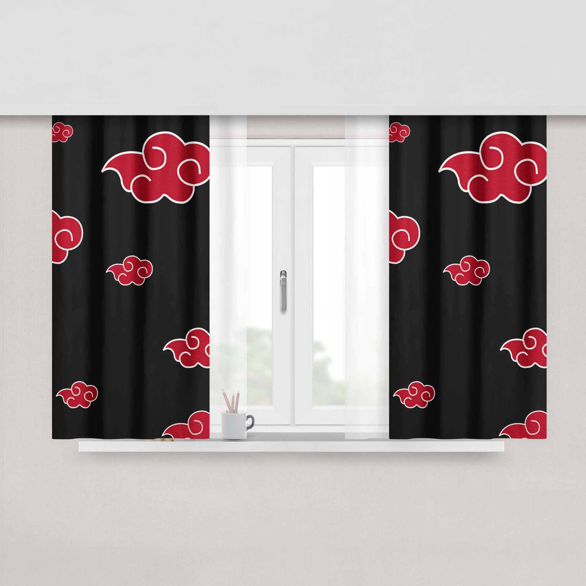 Akatsuki Uchiha Itachi Fabric Window Curtains