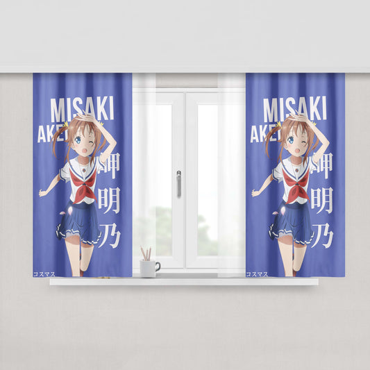 Akaza Poster Fabric Window Curtains