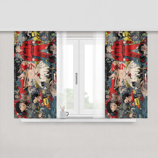 Akeno Misaki Hai Furi High School Fleet Anime Fabric Window Curtains