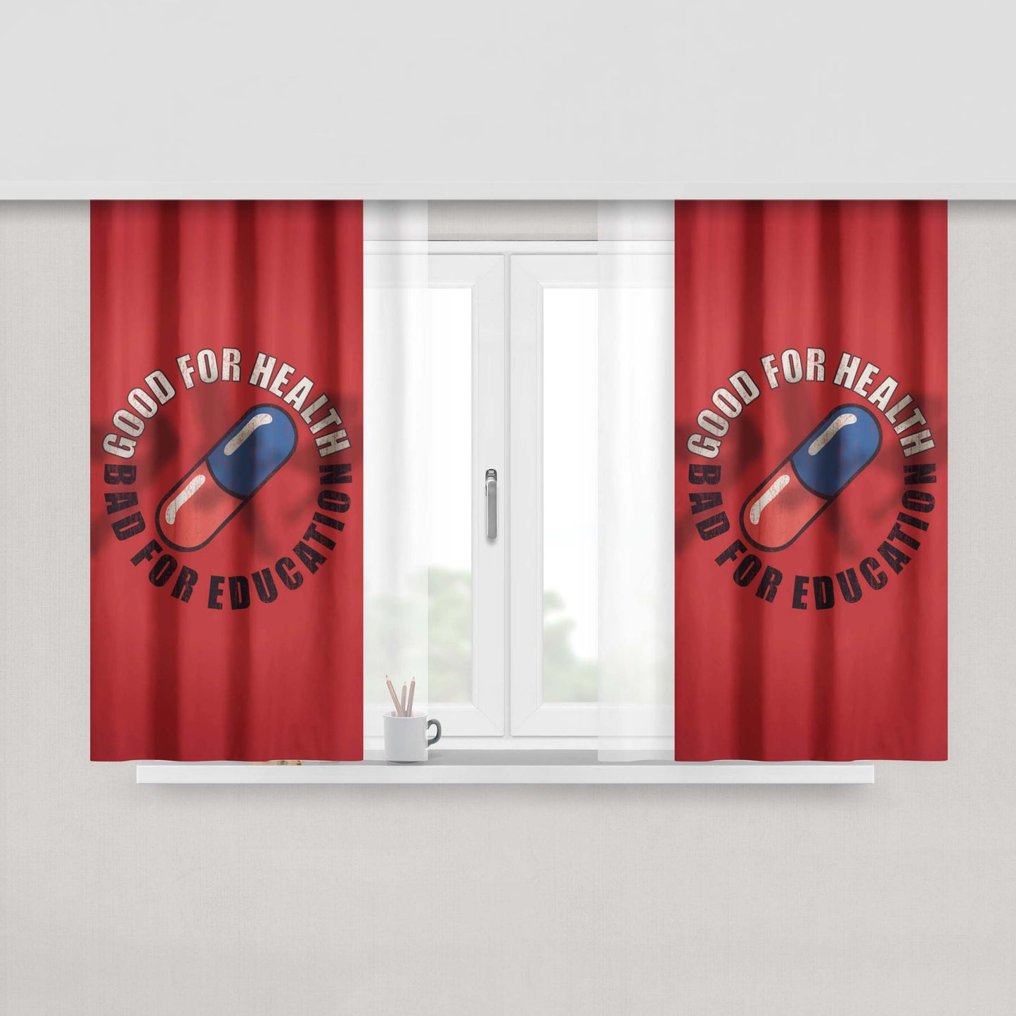 Akira End Of World Neo Tokyo Fabric Window Curtains