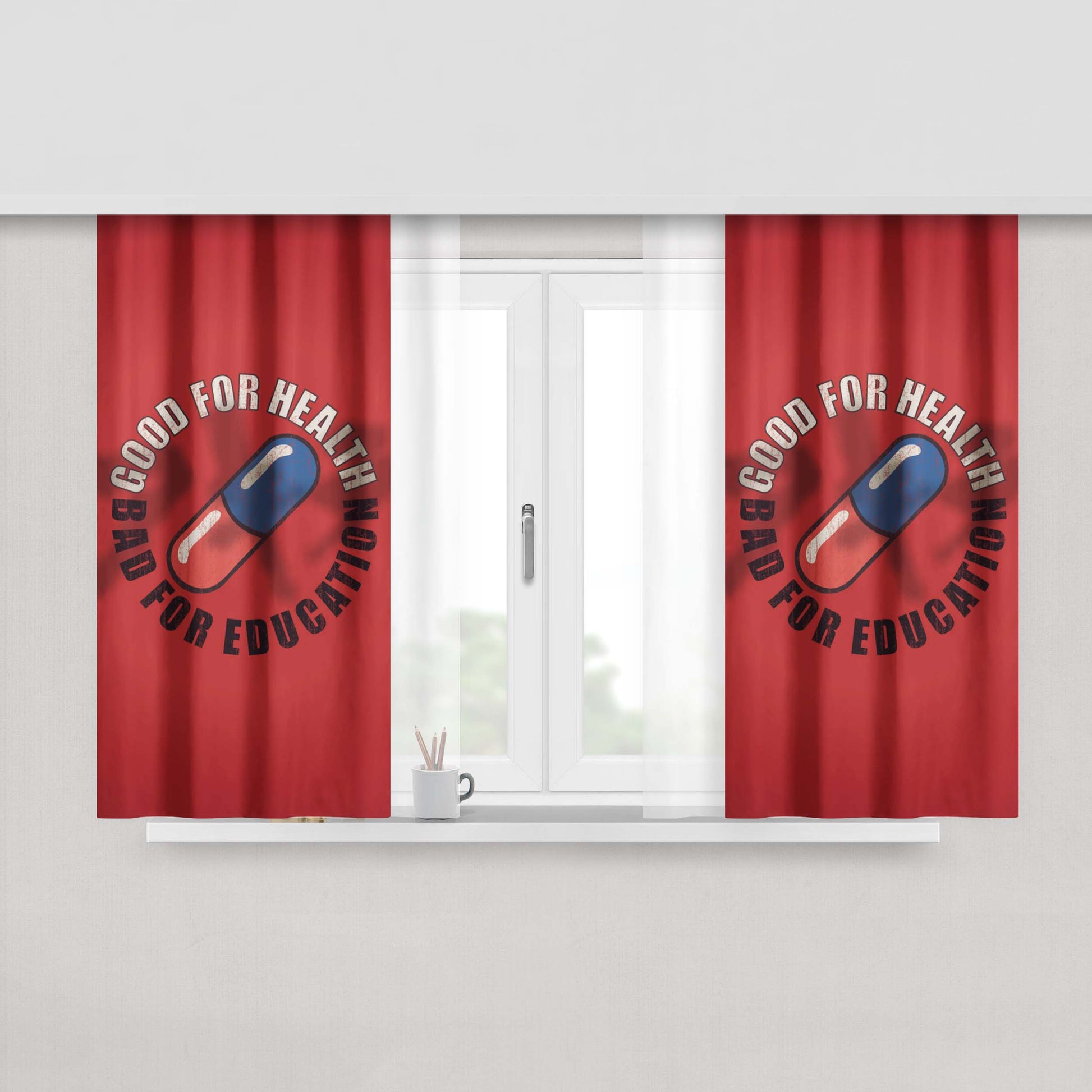 Akira End Of World Neo Tokyo Fabric Window Curtains