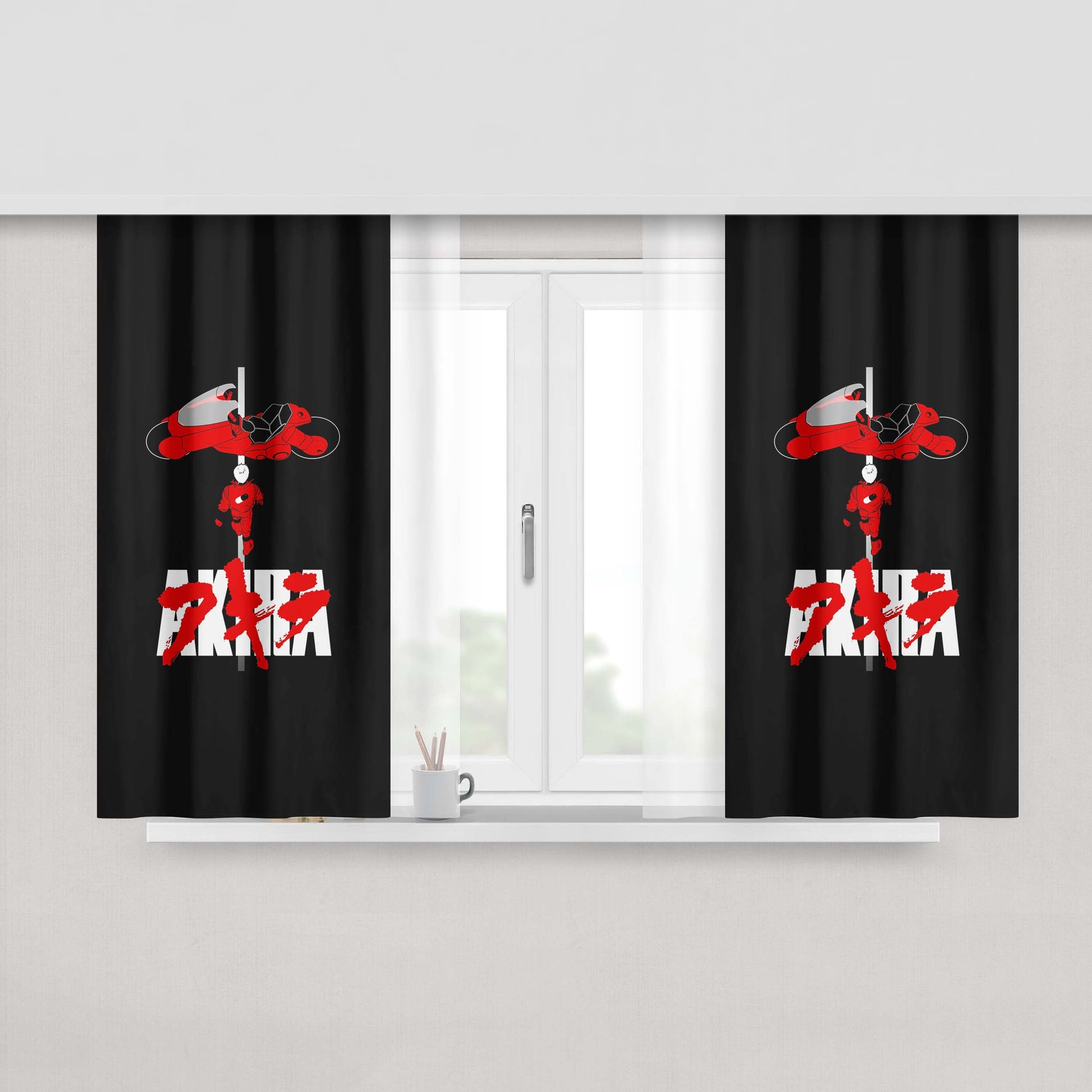 Akira Tetsuo Peach Skin Window Curtains