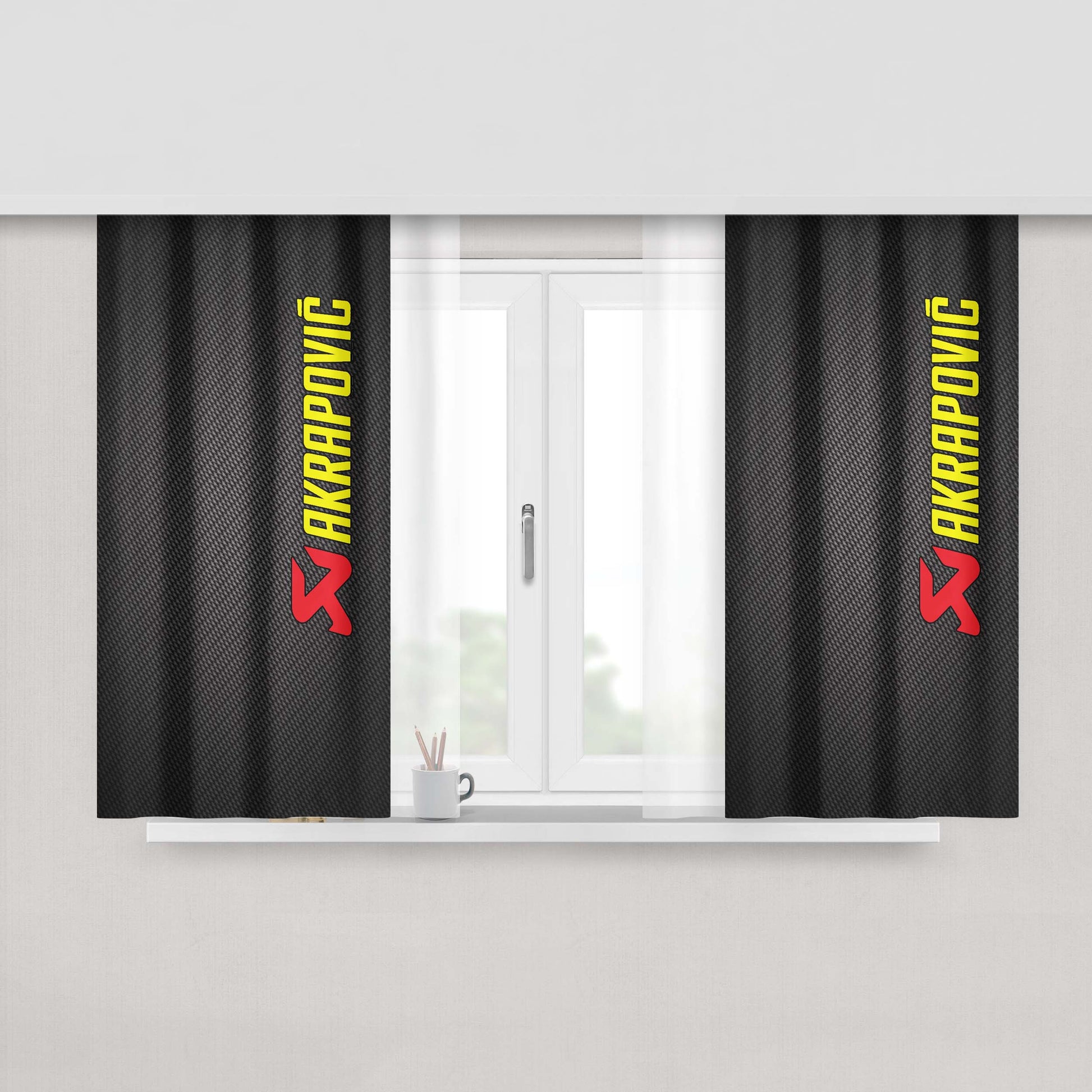 Ako And Riko Peach Skin Window Curtains