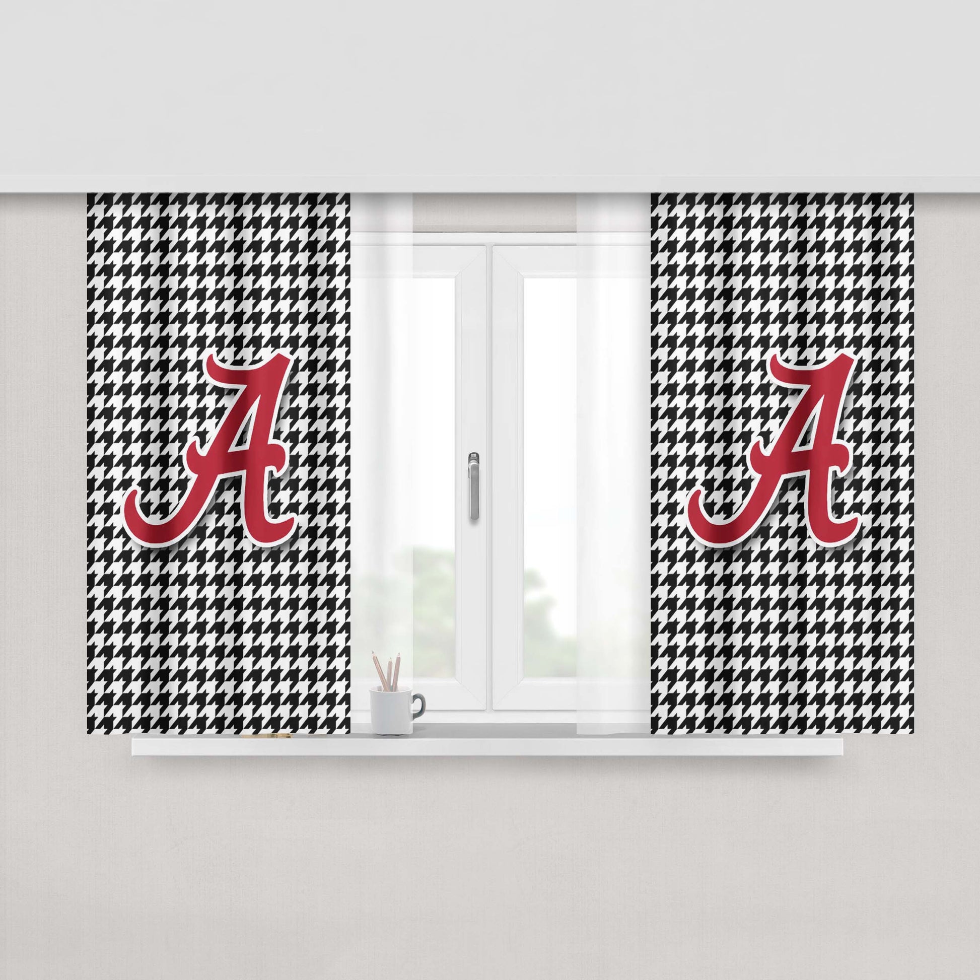 Alabama Football Peach Skin Window Curtains