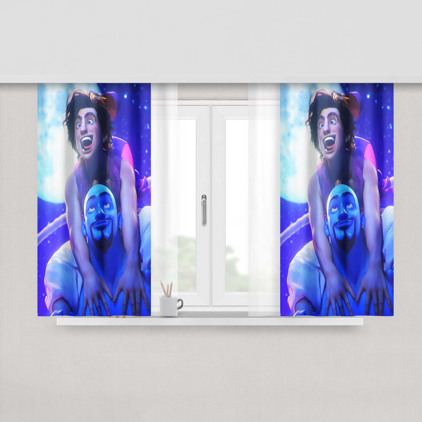 Aladdin (1992) Peach Skin Window Curtains