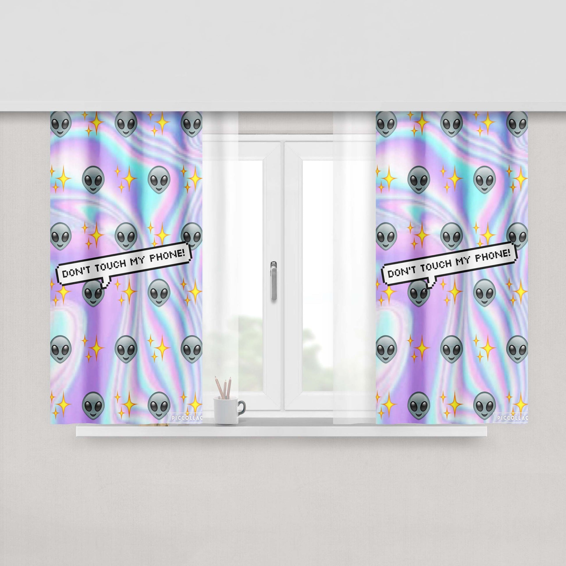 Alien Covenant Peach Skin Window Curtains