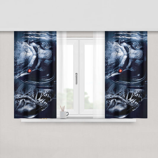 Alien Wallpaper Peach Skin Window Curtains
