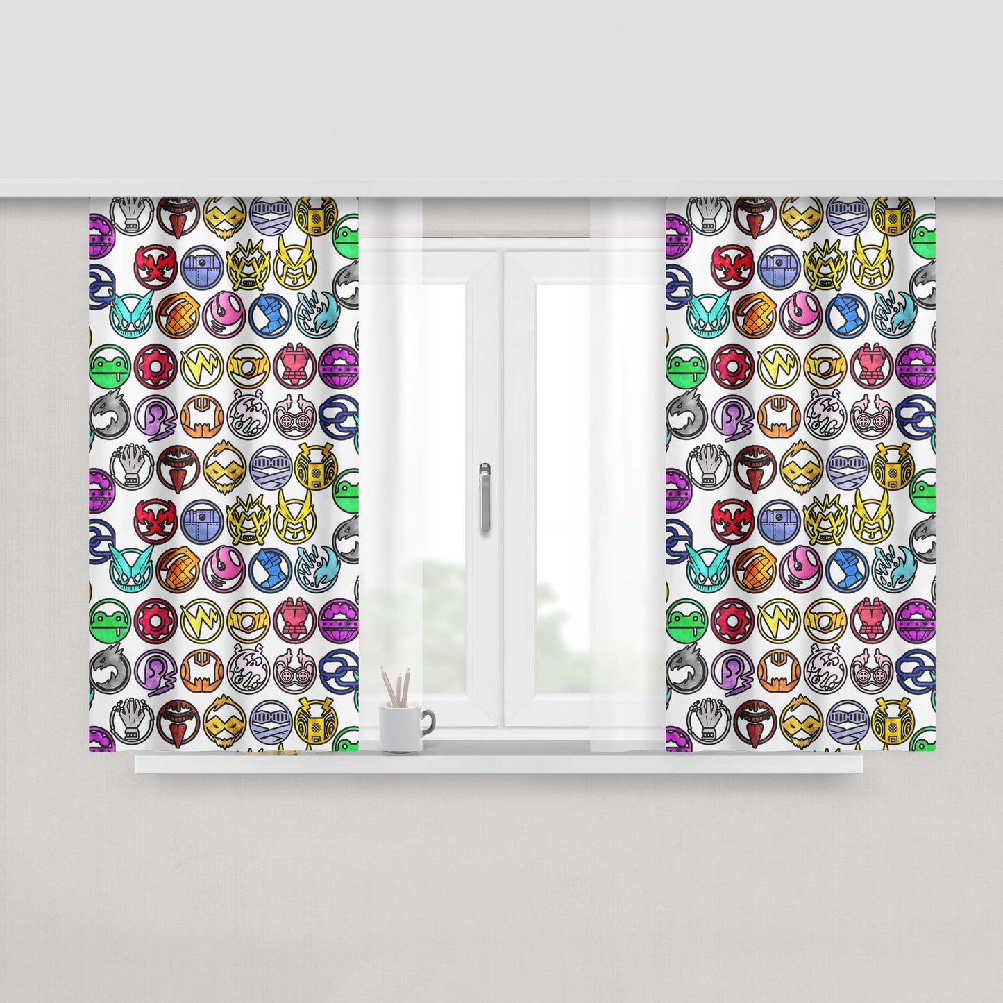 All Blacks Peach Skin Window Curtains