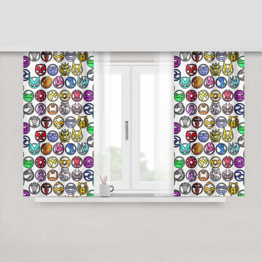 All Blacks Peach Skin Window Curtains