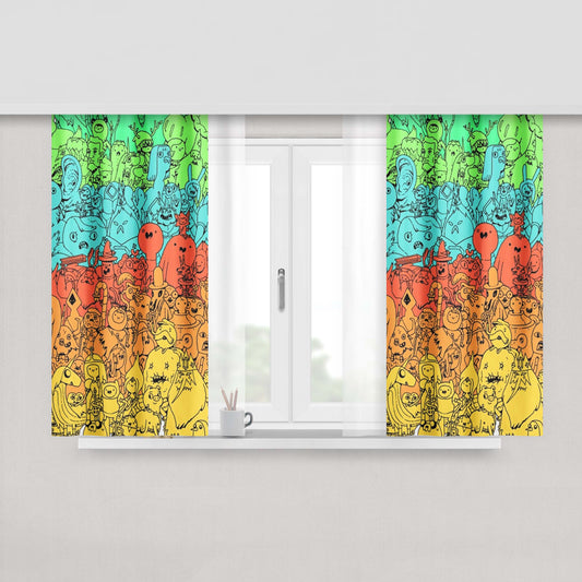 All Canadian Biosteel Basketball Game Peach Skin Window Curtains