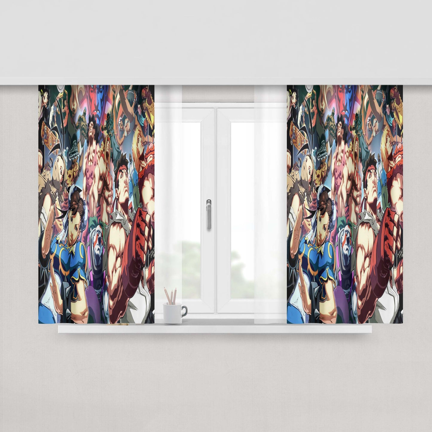 All Characters Hunter X Hunter Peach Skin Window Curtains