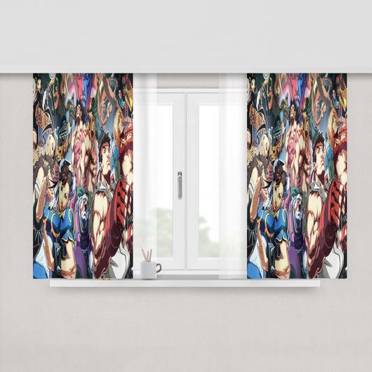 All Characters Hunter X Hunter Peach Skin Window Curtains