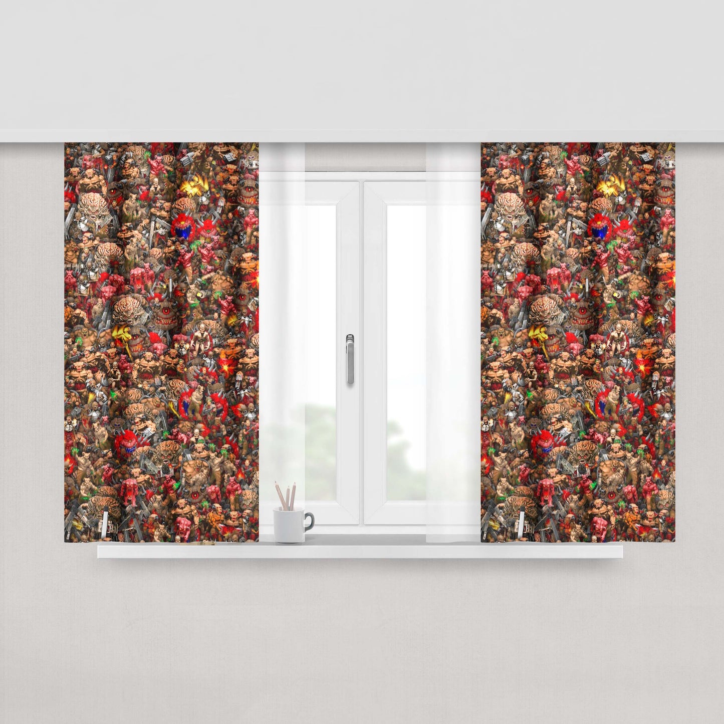 All Eevee Evolution Type Peach Skin Window Curtains