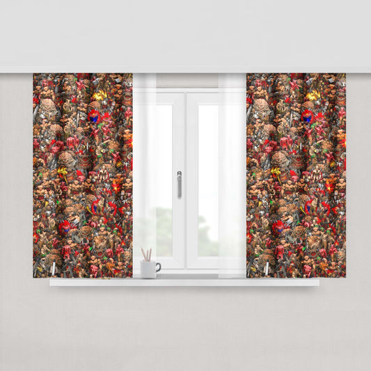 All Eevee Evolution Type Peach Skin Window Curtains