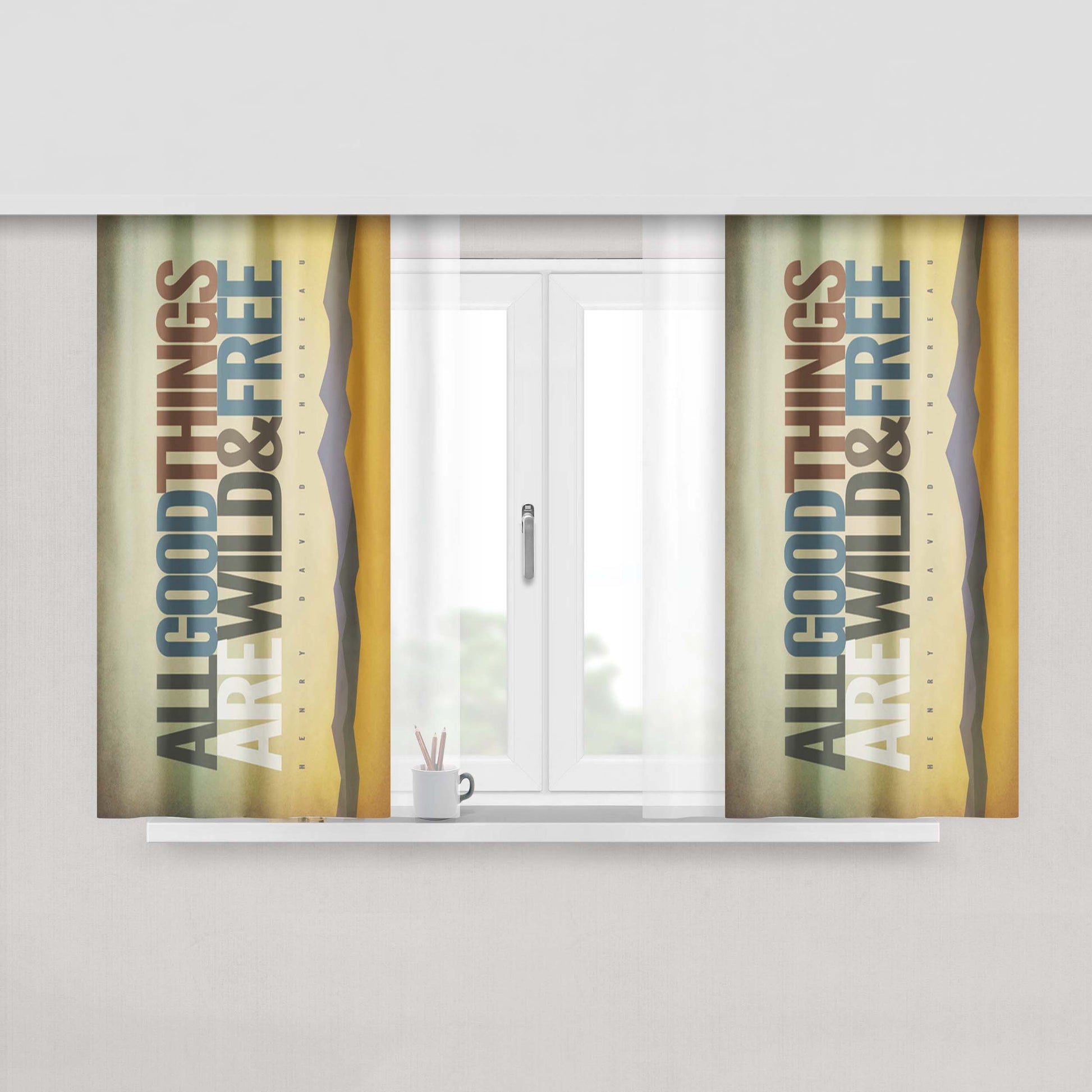 All Godzilla King Of The Monsters Red Peach Skin Window Curtains