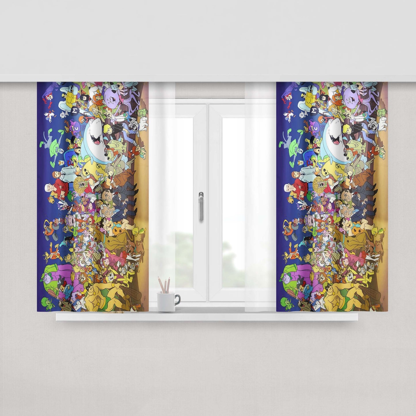 All Good Things Are Wild And Free Peach Skin Window Curtains
