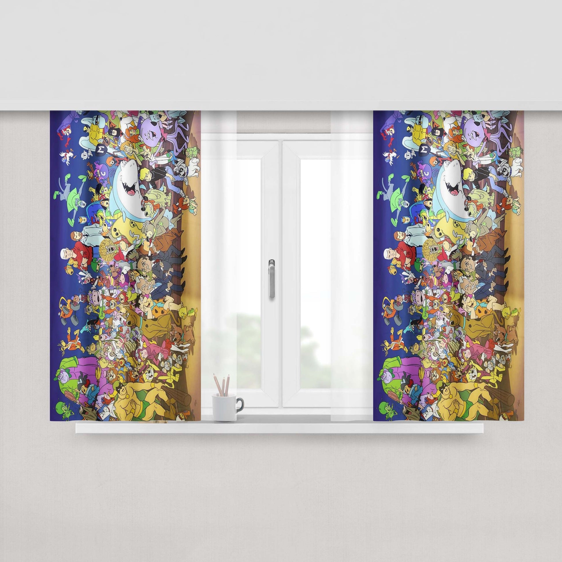 All Good Things Are Wild And Free Peach Skin Window Curtains
