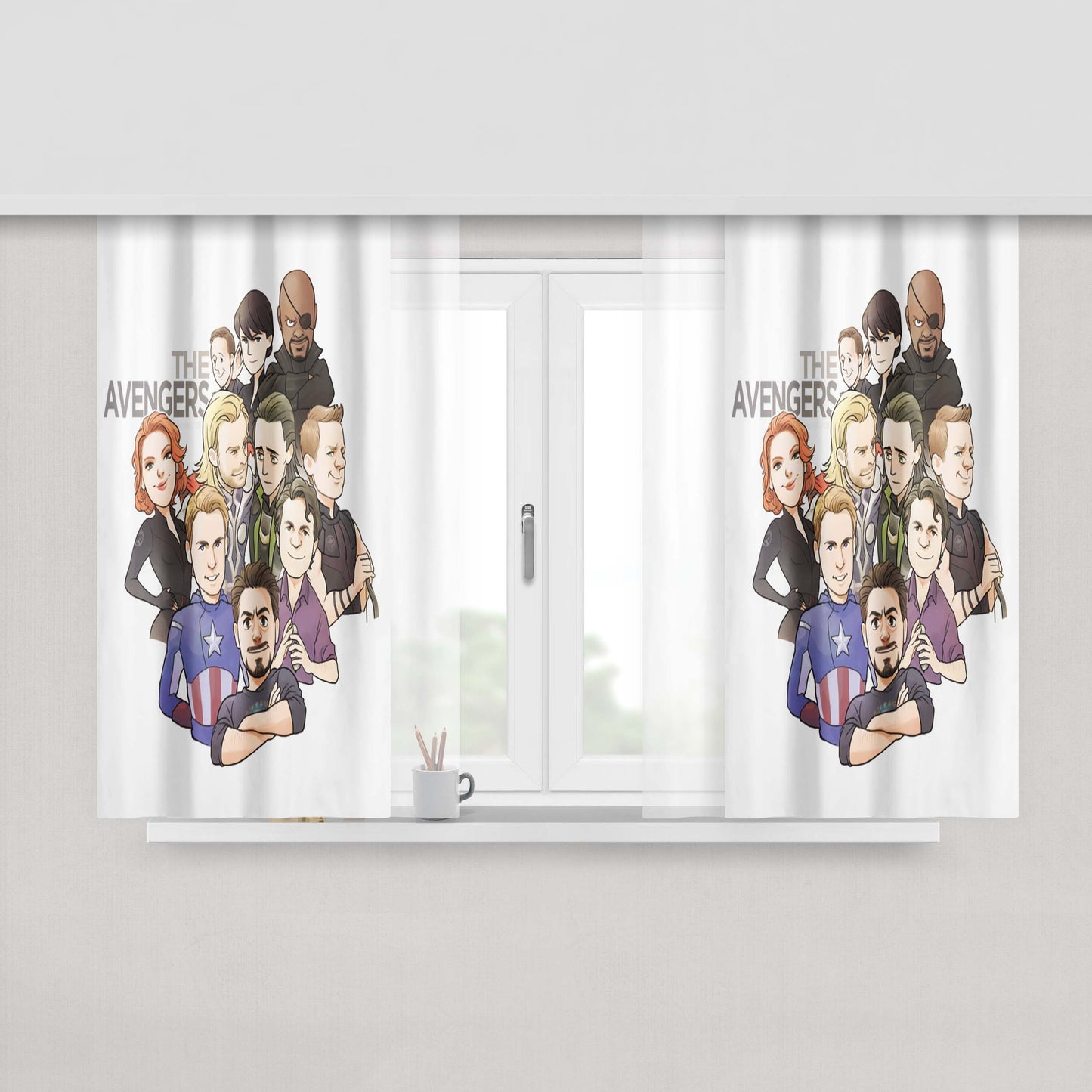 All Heavy Metal Bands Logo Peach Skin Window Curtains