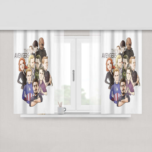 All Heavy Metal Bands Logo Peach Skin Window Curtains