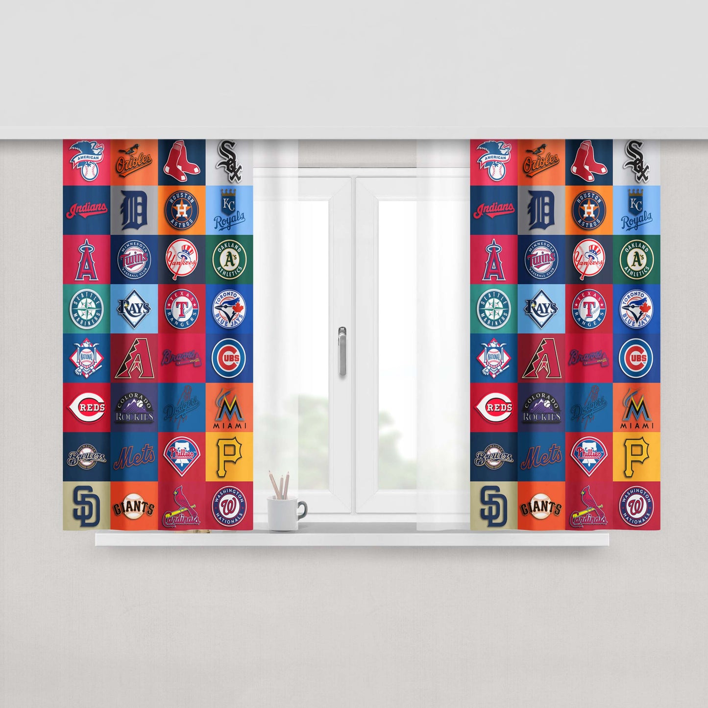 All Minions Characters Wallpaper Peach Skin Window Curtains