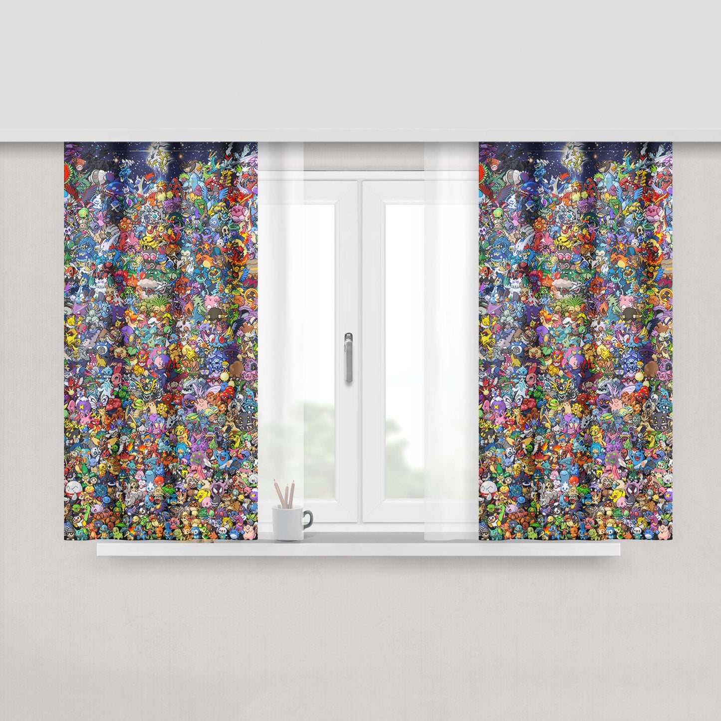 All Players Chicago Cubs Peach Skin Window Curtains