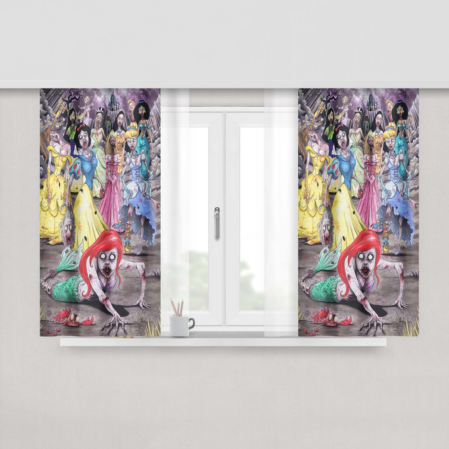 All Pokemon Peach Skin Window Curtains