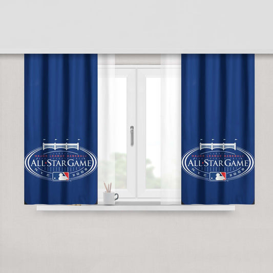 All Star Celebration Peach Skin Window Curtains