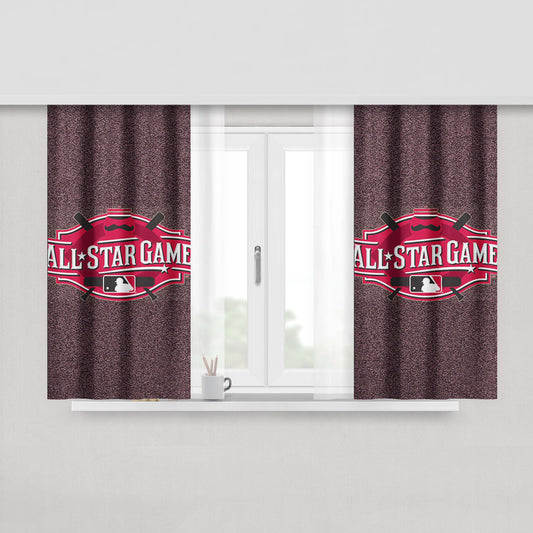All Star Game Peach Skin Window Curtains