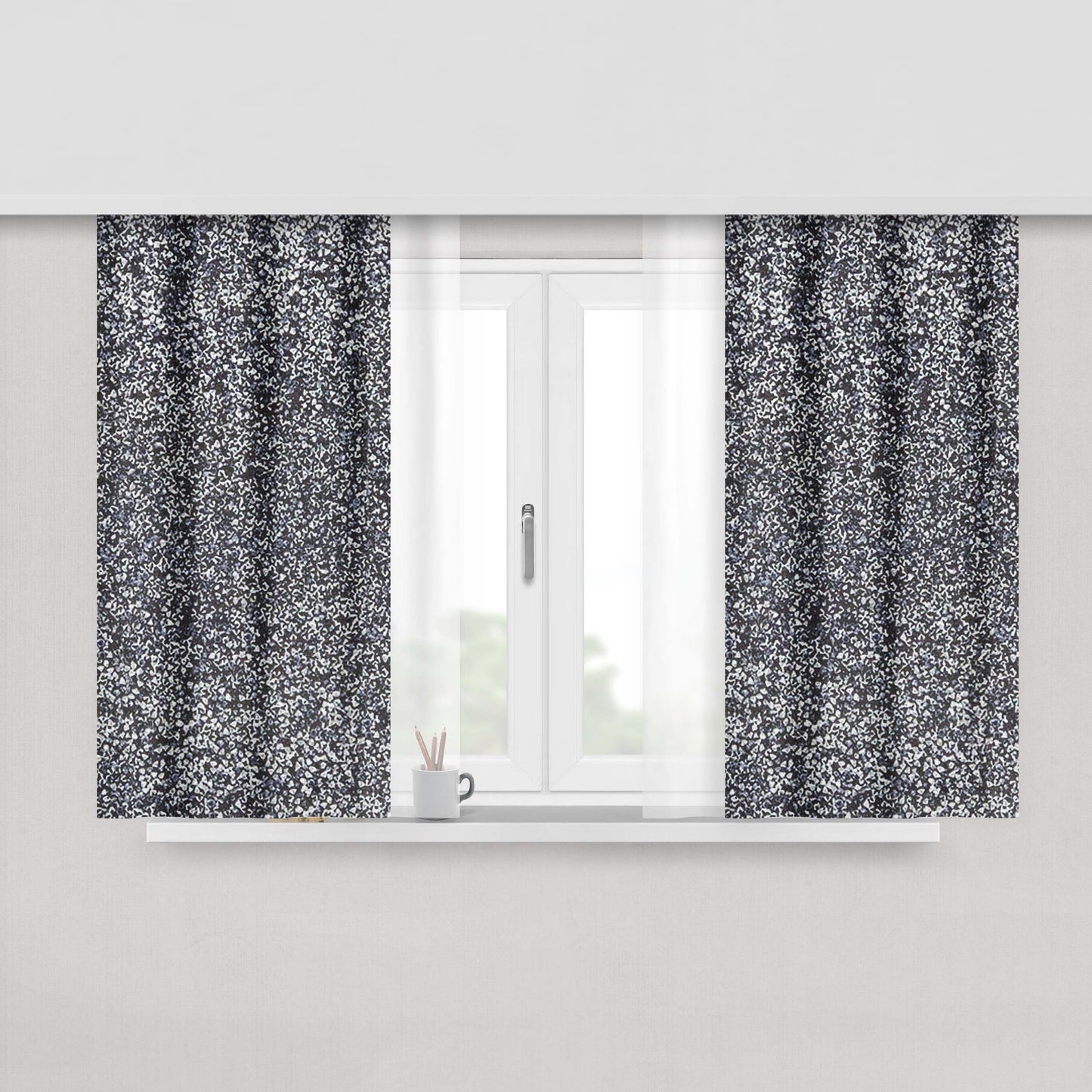 All Stars Artist Influencer Rap Collage Peach Skin Window Curtains