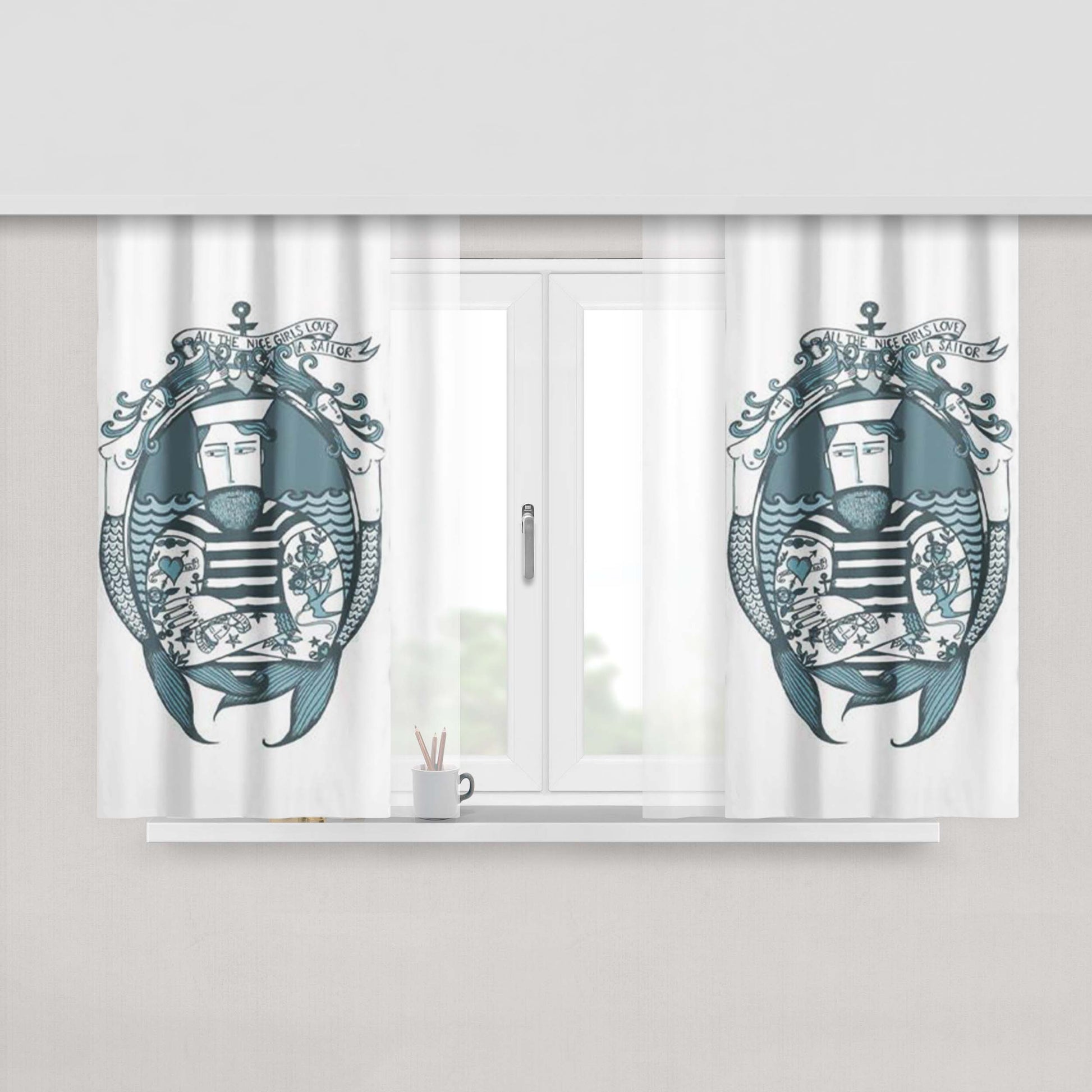 All The Love Peach Skin Window Curtains