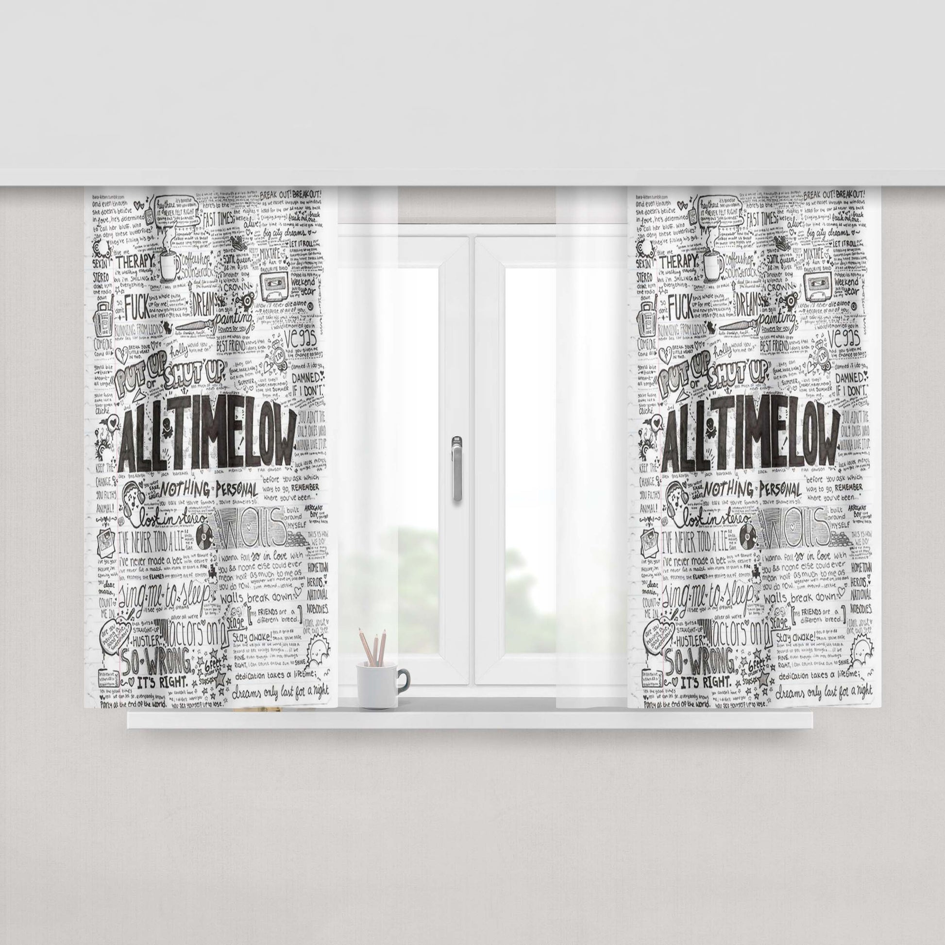All Those Sakamoto Peach Skin Window Curtains