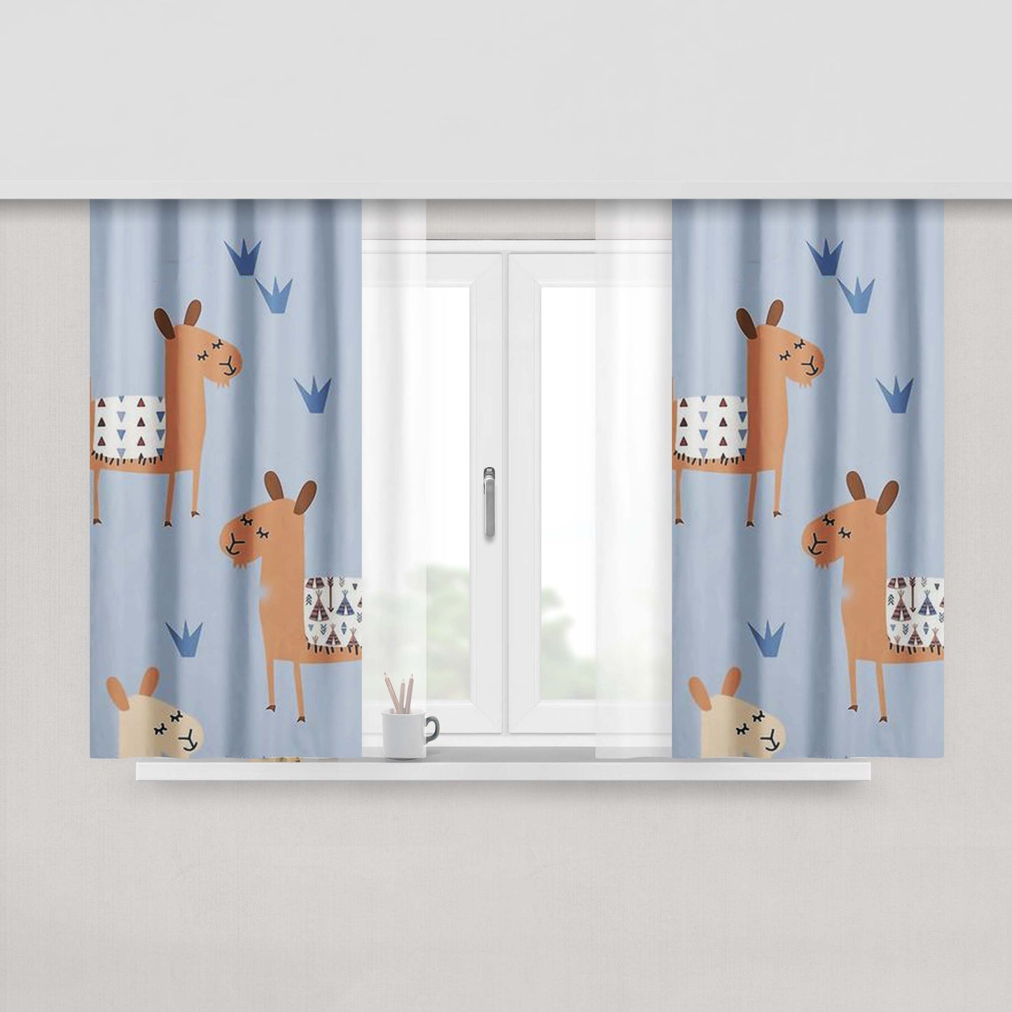 Alohomora Peach Skin Window Curtains