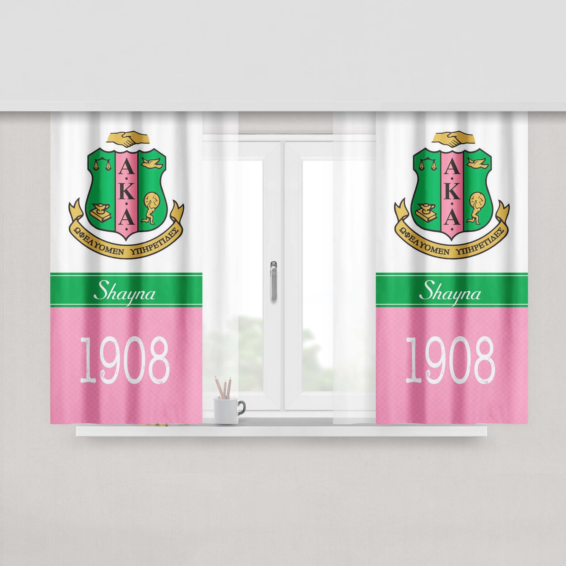 Alpha Gorilla King Kong Peach Skin Window Curtains