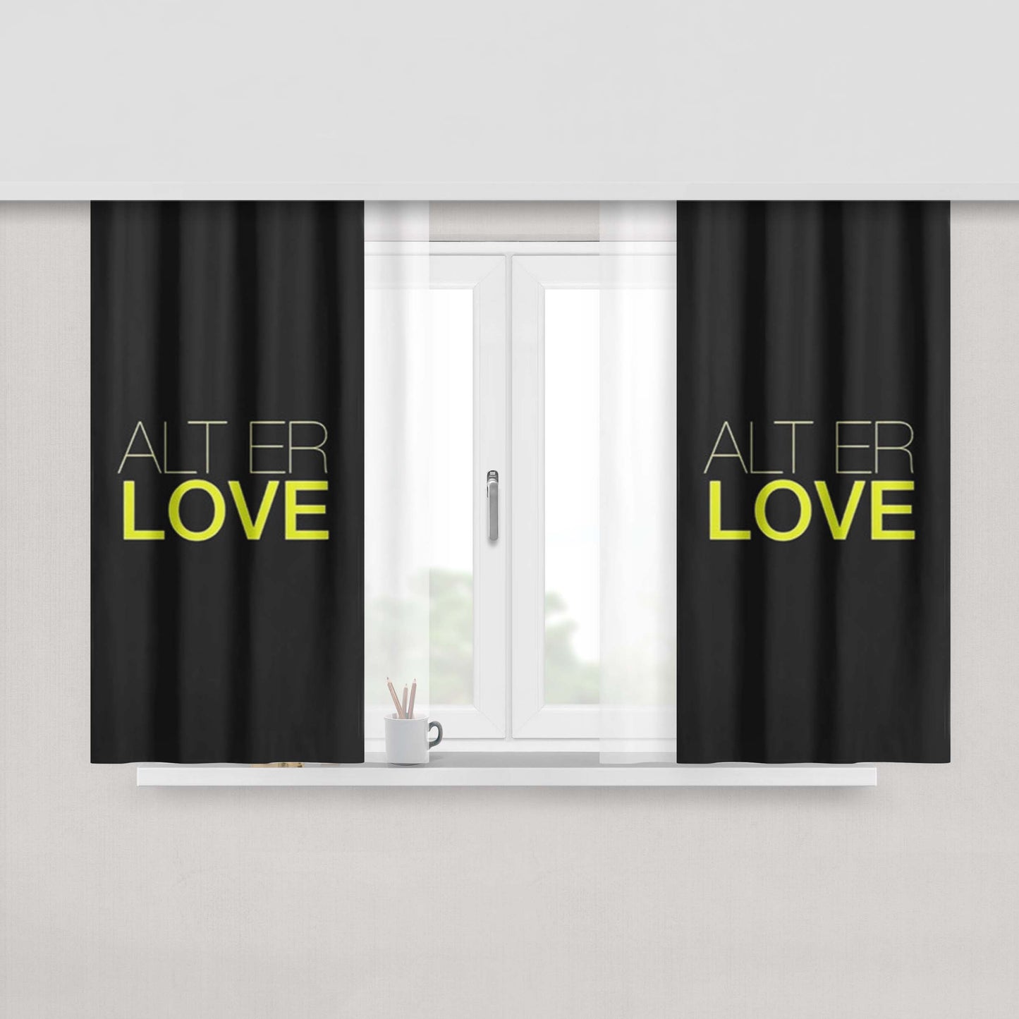 Alt-J Custom Peach Skin Window Curtains